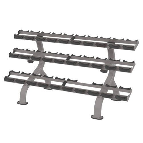 Стойка для 15 пар гантелей DR027 (3 полки)
